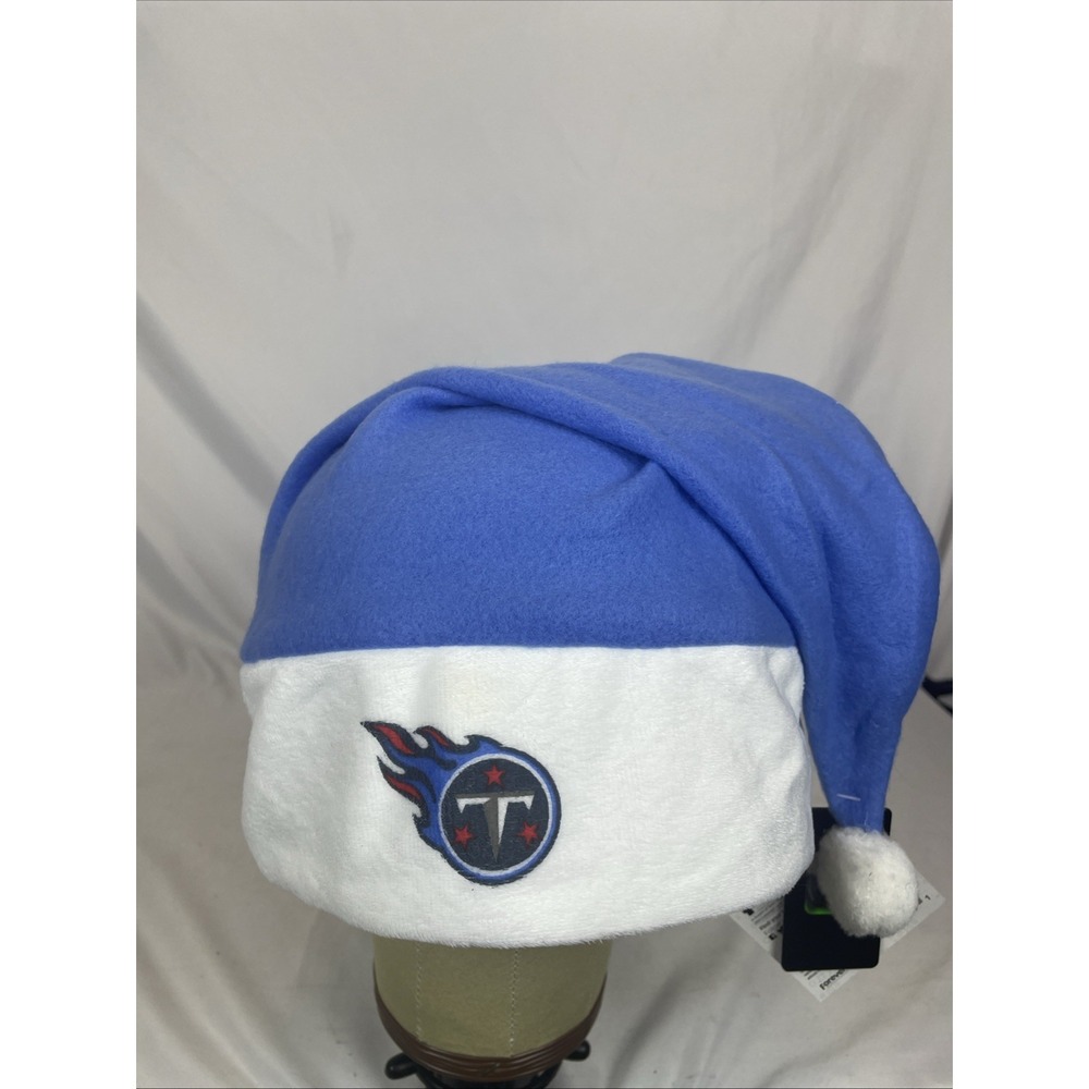 Tennessee Titans Santa Claus Hat Pinnacle Foco Blue White NFL Football New